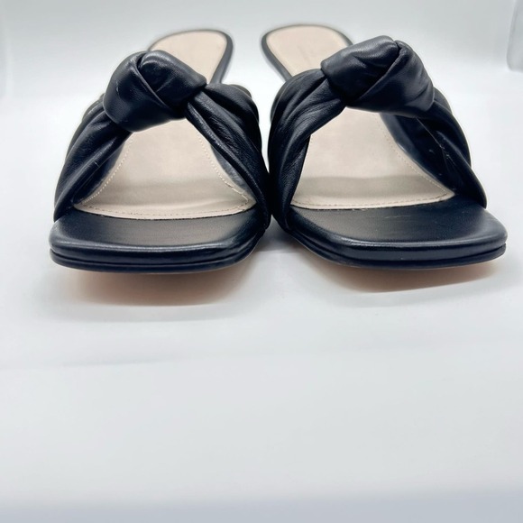Journee Signature Sandals Women 11 Black Finlee Leather Dress Nordstrom $149 NEW - Picture 6 of 12